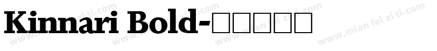 Kinnari Bold字体转换